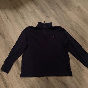 Navy Polo Ralph Lauren quarter zip sweatshirt